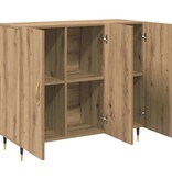 VidaXL Dressoir Bruin 90 x 34 x 80 cm Bewerkt hout