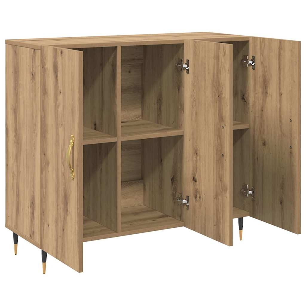 VidaXL Dressoir Bruin 90 x 34 x 80 cm Bewerkt hout