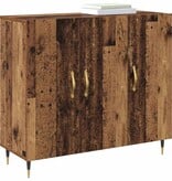 VidaXL Dressoir Bruin 90 x 34 x 80 cm Bewerkt hout