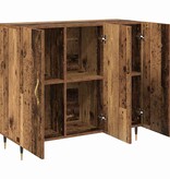 VidaXL Dressoir Bruin 90 x 34 x 80 cm Bewerkt hout