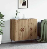 VidaXL Dressoir Bruin 90 x 34 x 80 cm Bewerkt hout