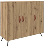 VidaXL Dressoir Bruin 90 x 34 x 80 cm Bewerkt hout