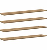 VidaXL Boekenplank Bord 4 pcs Bruin 100 x 20 x 1.5 cm Bewerkt hout