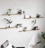 VidaXL Boekenplank Bord 4 pcs Bruin 100 x 10 x 1.5 cm Bewerkt hout