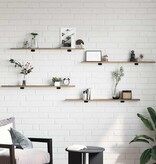 VidaXL Boekenplank Bord 4 pcs Bruin 100 x 10 x 1.5 cm Bewerkt hout