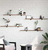 VidaXL Boekenplank Bord 4 pcs Bruin 100 x 10 x 1.5 cm Bewerkt hout