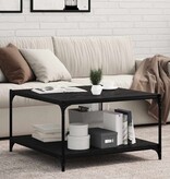 VidaXL Boekenplank Bord 4 pcs Zwart 80 x 40 x 1.5 cm Bewerkt hout