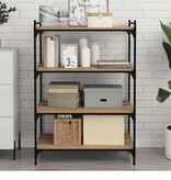 VidaXL Boekenplank Bord 4 pcs Bruin 80 x 40 x 1.5 cm Bewerkt hout