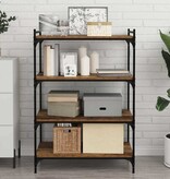 VidaXL Boekenplank Bord 4 pcs Bruin 80 x 40 x 1.5 cm Bewerkt hout