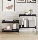 VidaXL Boekenplank Bord 4 pcs Zwart 60 x 40 x 1.5 cm Bewerkt hout