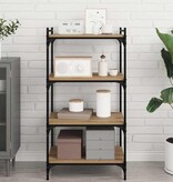 VidaXL Boekenplank Bord 4 pcs Bruin 60 x 40 x 1.5 cm Bewerkt hout