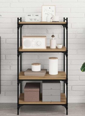 VidaXL Boekenplank Bord 4 pcs Bruin 60 x 40 x 1.5 cm Bewerkt hout