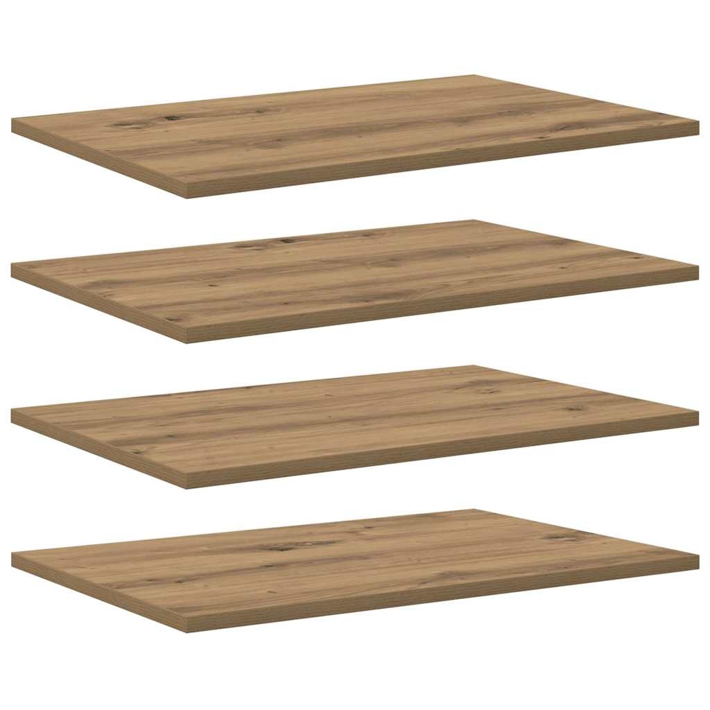 VidaXL Boekenplank Bord 4 pcs Bruin 60 x 40 x 1.5 cm Bewerkt hout