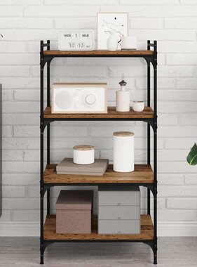 VidaXL Boekenplank Bord 4 pcs Bruin 60 x 40 x 1.5 cm Bewerkt hout