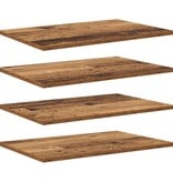 VidaXL Boekenplank Bord 4 pcs Bruin 60 x 40 x 1.5 cm Bewerkt hout