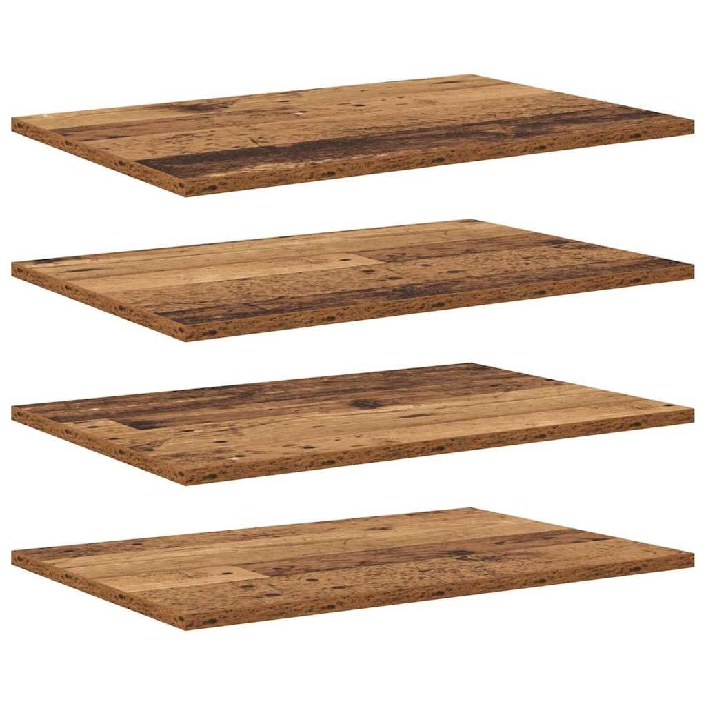 VidaXL Boekenplank Bord 4 pcs Bruin 60 x 40 x 1.5 cm Bewerkt hout
