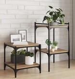 VidaXL Boekenplank Bord 4 pcs Bruin 40 x 40 x 1.5 cm Bewerkt hout