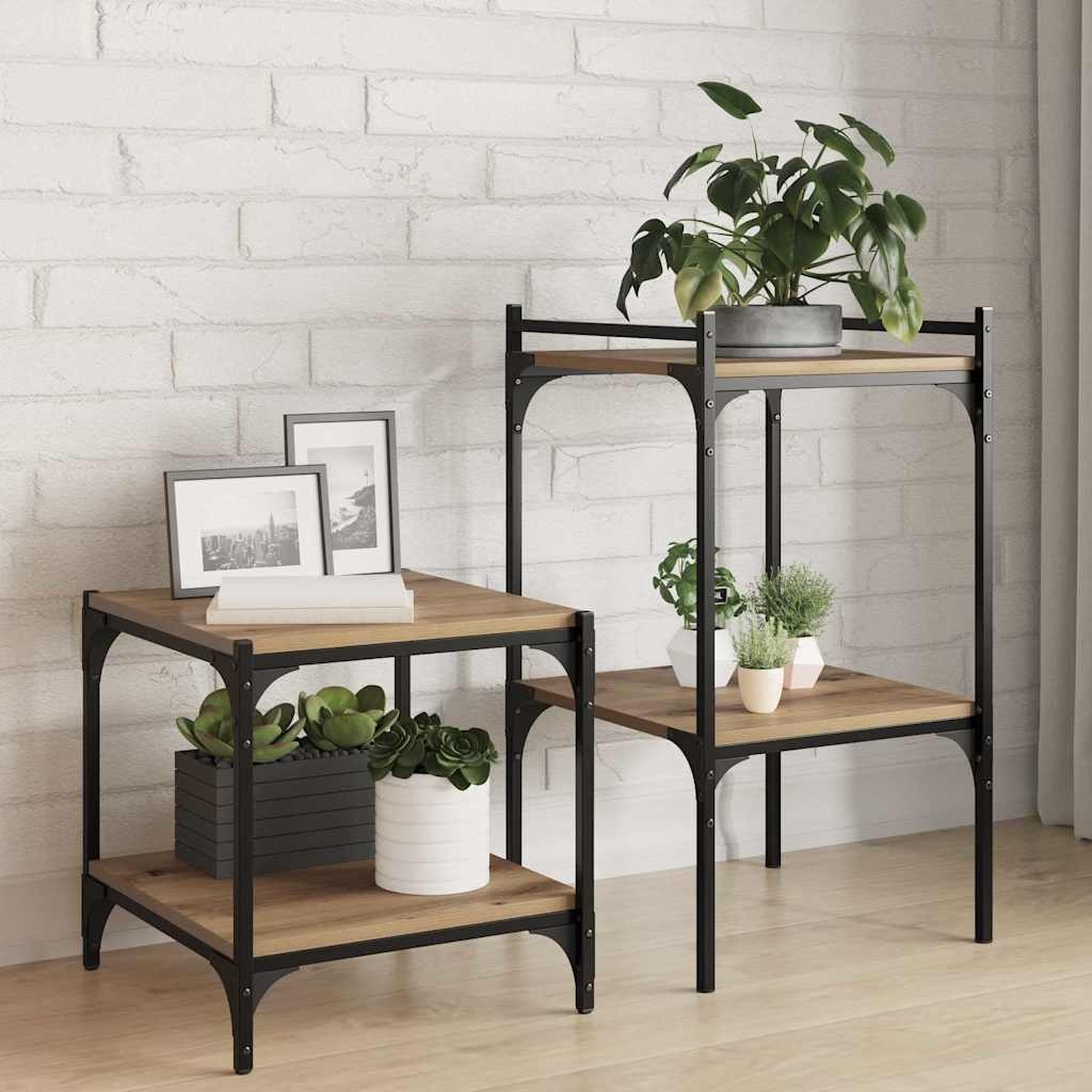 VidaXL Boekenplank Bord 4 pcs Bruin 40 x 40 x 1.5 cm Bewerkt hout