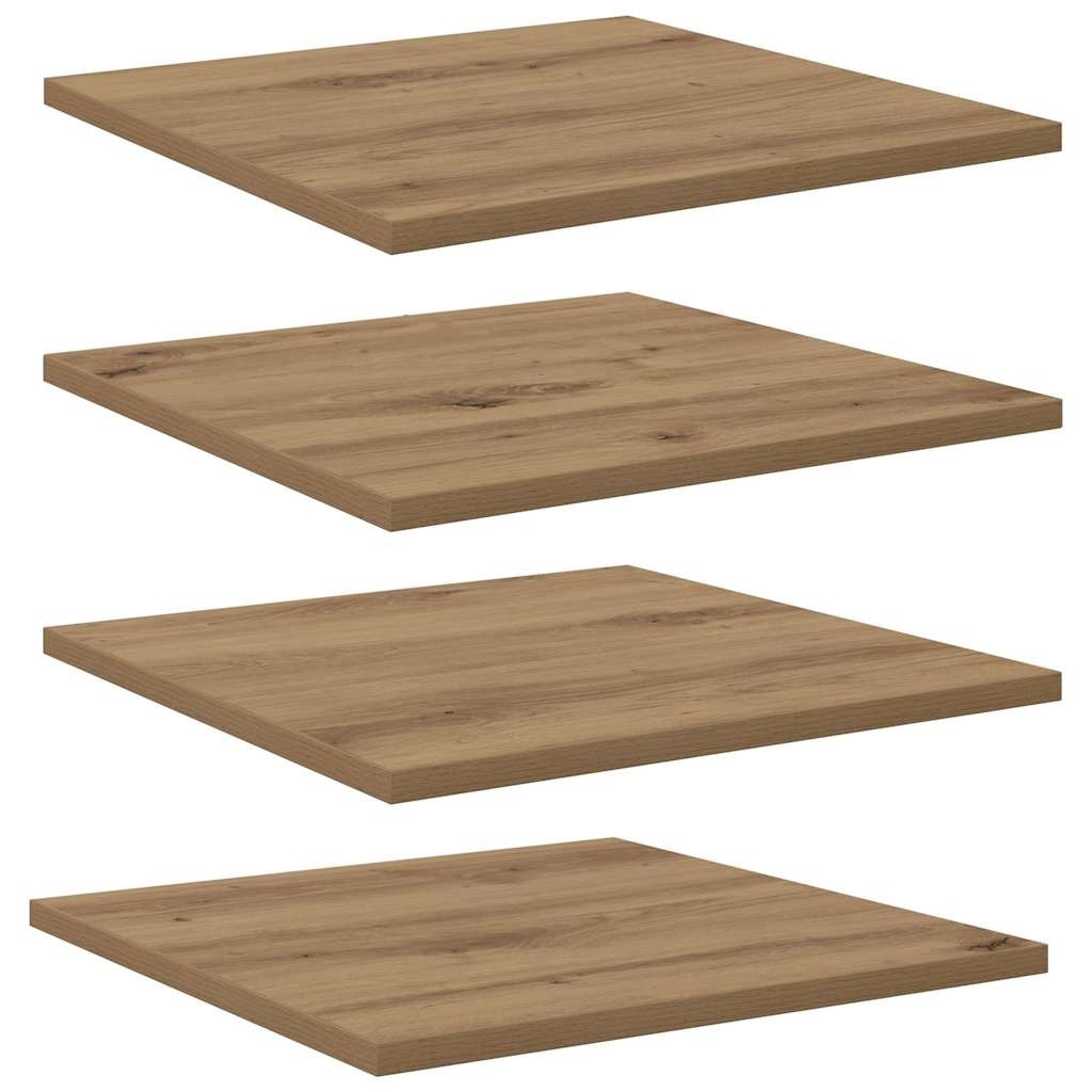 VidaXL Boekenplank Bord 4 pcs Bruin 40 x 40 x 1.5 cm Bewerkt hout