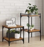 VidaXL Boekenplank Bord 4 pcs Bruin 40 x 40 x 1.5 cm Bewerkt hout