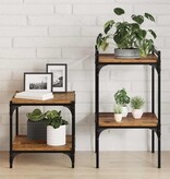 VidaXL Boekenplank Bord 4 pcs Bruin 40 x 40 x 1.5 cm Bewerkt hout