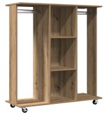 VidaXL Kledingkast met plank artisanaal eikenkleurig 102 x 38 x 110 cm