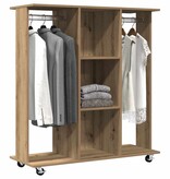 VidaXL Kledingkast met plank artisanaal eikenkleurig 102 x 38 x 110 cm