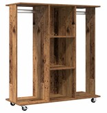 VidaXL Kledingkast met plank Oud Hout 102 x 38 x 110 cm Bewerkt hout