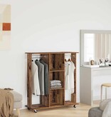 VidaXL Kledingkast met plank Oud Hout 102 x 38 x 110 cm Bewerkt hout