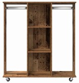 VidaXL Kledingkast met plank Oud Hout 102 x 38 x 110 cm Bewerkt hout