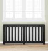 VidaXL Radiatorafdekking Zwart Eiken 175 x 20 x 82 cm