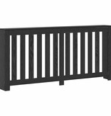 VidaXL Radiatorafdekking Zwart Eiken 175 x 20 x 82 cm