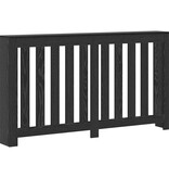 VidaXL Radiatorafdekking Zwart Eiken 149 x 20 x 82 cm