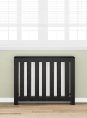 VidaXL Radiatorafdekking Zwart Eiken 104 x 20 x 82 cm