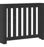 VidaXL Radiatorafdekking Zwart Eiken 104 x 20 x 82 cm