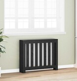 VidaXL Radiatorafdekking Zwart Eiken 104 x 20 x 82 cm