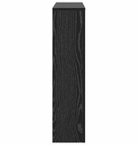 VidaXL Radiatorafdekking Zwart Eiken 104 x 20 x 82 cm