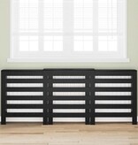 VidaXL Radiatorafdekking Zwart Eiken 205 x 21.5 x 83.5 cm