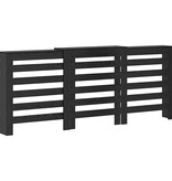 VidaXL Radiatorafdekking Zwart Eiken 205 x 21.5 x 83.5 cm