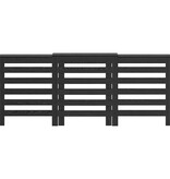 VidaXL Radiatorafdekking Zwart Eiken 205 x 21.5 x 83.5 cm
