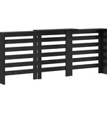 VidaXL Radiatorafdekking Zwart Eiken 205 x 21.5 x 83.5 cm