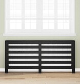 VidaXL Radiatorafdekking Zwart Eiken 175 x 20 x 82 cm