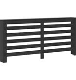 VidaXL Radiatorafdekking Zwart Eiken 175 x 20 x 82 cm