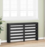 VidaXL Radiatorafdekking Zwart Eiken 149 x 20 x 82 cm