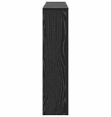 VidaXL Radiatorafdekking Zwart Eiken 149 x 20 x 82 cm