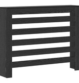 VidaXL Radiatorafdekking Zwart Eiken 104 x 20 x 82 cm