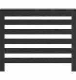 VidaXL Radiatorafdekking Zwart Eiken 104 x 20 x 82 cm