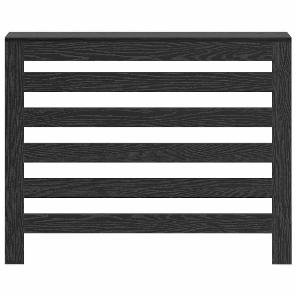VidaXL Radiatorafdekking Zwart Eiken 104 x 20 x 82 cm