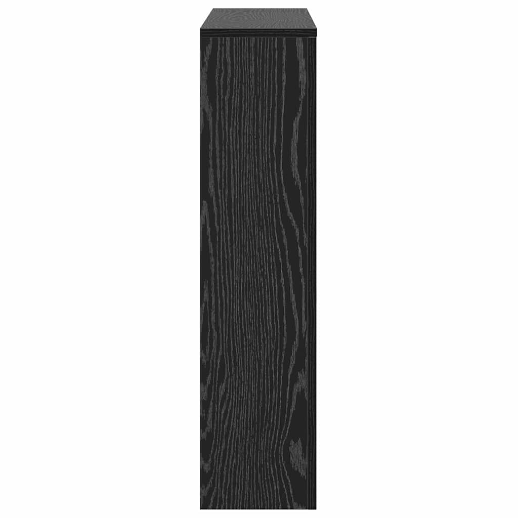 VidaXL Radiatorafdekking Zwart Eiken 104 x 20 x 82 cm