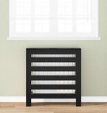 VidaXL Radiatorafdekking Zwart Eiken 78 x 20 x 82 cm